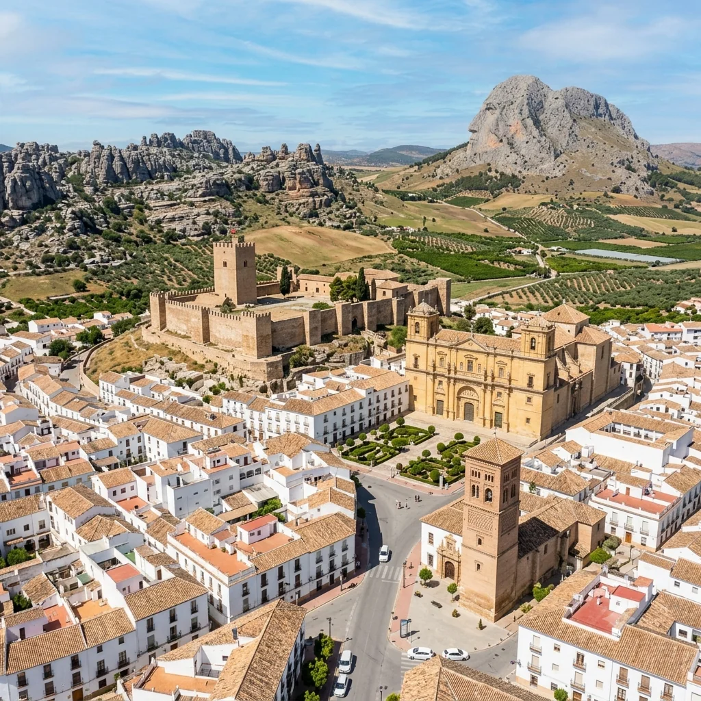 Vista de Antequera, provincia de Málaga