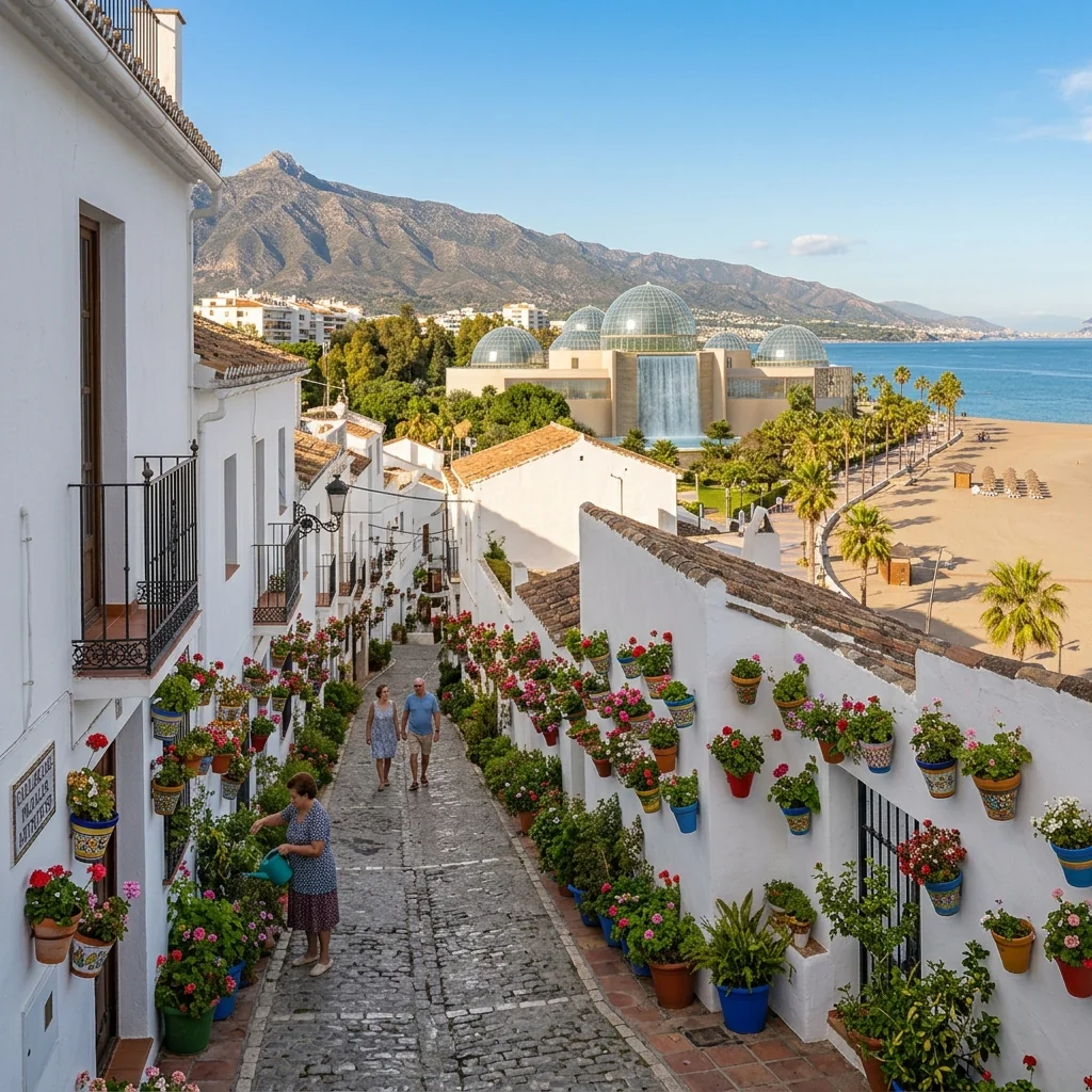 Vista de Estepona, provincia de Málaga