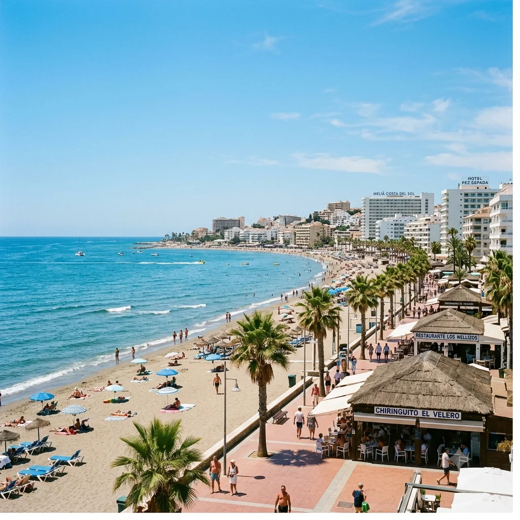 Vista de Torremolinos, provincia de Málaga